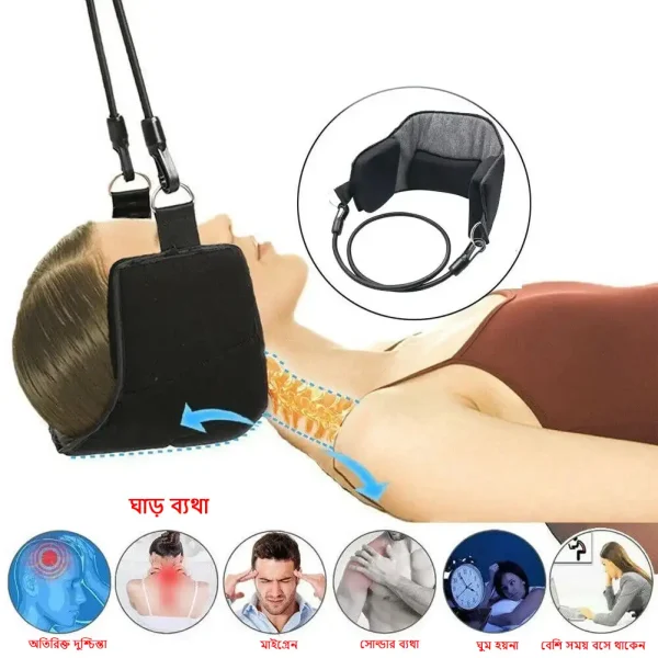 Cervical Traction Neck Pain Relief Sleep Problem Massager Support_1
