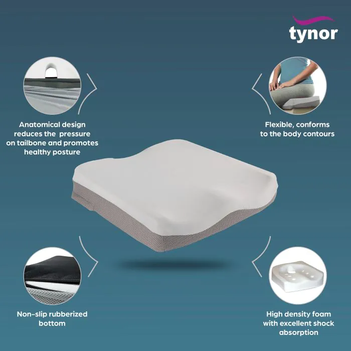 tynor coccyx cushion seat orthopedic comfort pillow for tailbone pain image 3