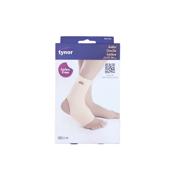 Tynor Anklet Elastic Support for Pain Relief and Injury Protection