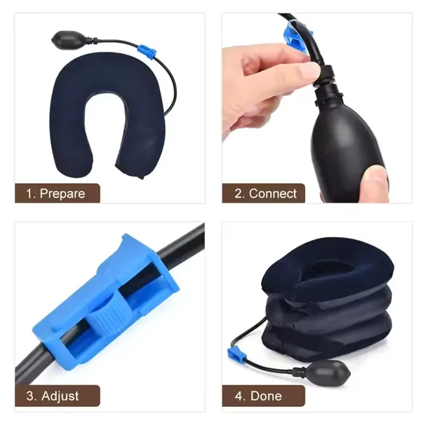 tractors for cervical spine 3 layer cervical neck air traction device image 4